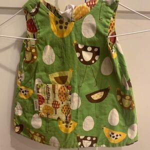 Custom girls dress size 2-3T. Adorable Reversible prints.